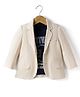Robo Fry Cotton Woven Full Sleeves Solid Blazer With Inner Tee - Off White