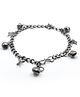 Pihoo Ghungroo Detailed Oxodized Bracelet - Black
