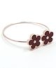 Pihoo Floral Detailed Bracelet - Maroon