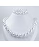 Pihoo Pearls Detailed Jewellery Set - White