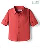 Babyhug Linen Woven Full Sleeves Solid Shirt - Red