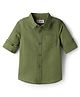 Babyhug Linen Woven Full Sleeves Solid Shirt - Green