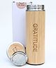 Kind of Earthy Bamboo Stainless Steel Bottle 500 ml Brown