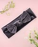 KIDLINGSS Velvet Knot Detailed Headband - Dark Grey