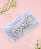 KIDLINGSS Floral Embroidered Bow Applique Detailed Headband - Blue