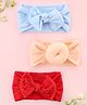 KIDLINGSS Set Of 3 Bow  Applique Detailed Headbands - Multi Colour