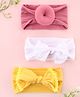 KIDLINGSS Set Of 3 Bow Applique Detailed Headbands - Multi Colour