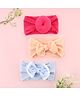 KIDLINGSS Set Of 3 Bow Applique Detailed Headbands - Multi Colour