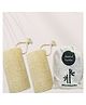 Kind of Earthy Natural Bath Loofah Body Scrubber Pack of 2 - Brown