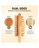 Kind of Earthy Double-Sided Bath Brush with Massager and Long Handle - Brown