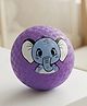Play Nation Soft Play Ball with Elephant Printed Design - 5 Inch - Purple| Indoor & Outdoor Play| Improves Hand-Eye Coordination| Enhances Motor Skills| Encourages Active Play & Physical Activity