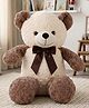 Bonfino Plush Teddy Bear with Bow Soft Toy 100cm  Huggable Stuffed Teddy|Premium Rose Fabric Enhances Imagination & Emotiona Growth Perfect for Snuggles, Play & Gifting|BIS Certified  - White & Brown