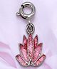 LA BELLE VIE 925 Sterling Sparkle Lotus Charm - Pink