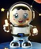 Lumo Brilliant Toys Cool Dancing Astronaut Robot Toys, 360° Spinning Space Robot Toys for Kids with Music & LED Lights, Fun Entertainment Kids Toys