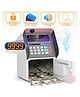 Lumo Brilliant Toys ATM Piggy Bank for Kids with Debit Card for Real Money, Talking ATM Machine with Onekey Shutdown, Power-Off Memory, Bill Feeder, Balance Calculator, Smart Piggy Bank - Multicolor