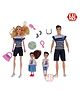 Lumo Brilliant Toys Family Doll Set for Boys & Girls, Doll Toy Set for Creative Play, Fun Entertainment Kids Toys-Pack Of 4 -Height 30 cm