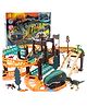 Lumo Brilliant Toys DIY Dinosaur Track Set with Battery Operated Dino Car, Creative Racing Track Toy for Kids 3+ Years Multicolor