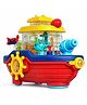 Lumo Brilliant Toys  Musical Electric Water Cannon Boat Toy with Lights & Rotating Fish | Battery Operated Water Play Toy for Kids 3+ Years