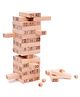 NEGOCIO 54 Pcs Wooden Tumbling Tower Game  Indoor Stacking Puzzle Blocks for Kids, Adults & Families  Fun Balancing Toy for Boys & Girls of All Ages Party Game & Brain Teaser- PACK OF 1