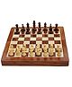 NEGOCIO Wooden Handcrafted Foldable Magnetic Chess Board Set with Magnetic Pieces and Extra Queens for 2 Players Kids and Adults- PACK OF 1 - COLOR MAY VARY