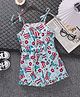 Mark & Mia Sleeveless Floral & Flag Printed Jumpsuits - Blue