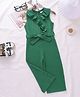 Mark & Mia Sleeveless Jumpsuits with Frill Detailing - Dark Green