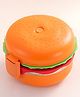SCHOOLISH Burger Shaped Single Comp Lunch Box for Kids Stainless Steel Leakproof Storage Containers- PACK OF 1- COLOR MAY VARY