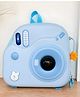 SCHOOLISH Super Cute LED Camera-Style Backpack | Flashing Eggshell Kindergarten & Travel Bag for Kids- PACK OF 1- COLOR BLUE-Height 11 Inches