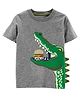 Carter's Alligator Hamburger Slub Jersey Tee - Grey