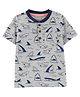 Carter's Shark Jersey Henley - Grey