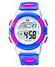 LOOKHAA Colour Blocked LED Detailed Digital Wrist Watch - Blue