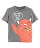 Carter's Pizza Monster Jersey Tee - Grey