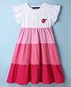 Pine Kids Cotton Knit One Piece Dresses/Frocks with Ruffled Sleeves Multicolor 7-8 Years