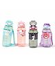 Sanjary Kids 800ml Plastic Sipper Water Bottle with Neck Carry Strap, Leakproof BPA-Free Cute Cartoon Design Drinking Bottle for School and Travel color design may vary