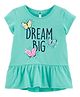Carter's Butterfly Peplum Top - Green