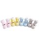 Kidofash Cotton Knit Pack Of 4 Animal Face Detailed Anti Slip Socks - Multi Colour
