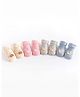 Kidofash Cotton Knit Pack Of 4 Animal Face Detailed Anti Slip Socks - Multi Colour