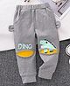 Mark & Mia Cotton Full Length Cut & Sew Lounge Pant with Dino Print- Grey