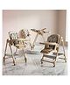 BAYBEE 3-in-1 Baby High Chair with Removable Double Food Tray, Reclining Seat, 8-Level Height Adjustment, 5-Point Safety Harness, Storage Basket & 360° Wheels | 6 Months to 5 Years - Brown