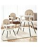 BAYBEE 3-in-1 Convertible Baby High Chair with Wide Food Tray, Soft Cushion Seat, Adjustable Footrest & 3-Point Safety Harness | Foldable Feeding Chair for 6 Months to 3 Years - Beige