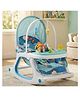 Baybee 3 in 1 Baby Rocker & Feeding Chair | Soothing Rocking Motion with Adjustable Recline, Removable Food & Toy Tray, Safety Harness | Baby Rocker for 0 to 3 Years (Blue)