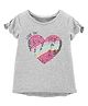Carter's Sequin Heart Hi-Lo Tee - Grey