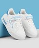 Babyoye Velcro Closure Casual Shoes with Text Design - White &  Blue