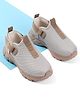 Cute Walk by Babyhug Solid Colour Sneaker Shoes with Velcro Closure - Brown