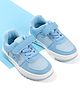 Cute Walk by Babyhug Solid Colour Sneaker Shoes with Velcro Closure - Light Blue