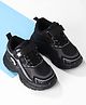Cute Walk by Babyhug Velcro Closure Sneaker Shoes - Black