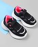Cute Walk by Babyhug Velcro Closure Sneakers with Cute Print - Black