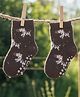 Ziory Knit Animal Designed Anti Skid Socks - Dark Grey