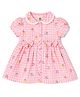 ToffyHouse Cotton Woven One Piece Dresses/Frocks Sleeveless PINK 0-1 Month