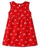 Babyhug Cotton Knit Onepiece Dresses/Frocks Sleeveless Floral Print Red 6-9 Months